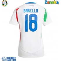 Italija Nicolo Barella #18 Gostujuci Dres za Ženska EP 2024 Kratak Rukav